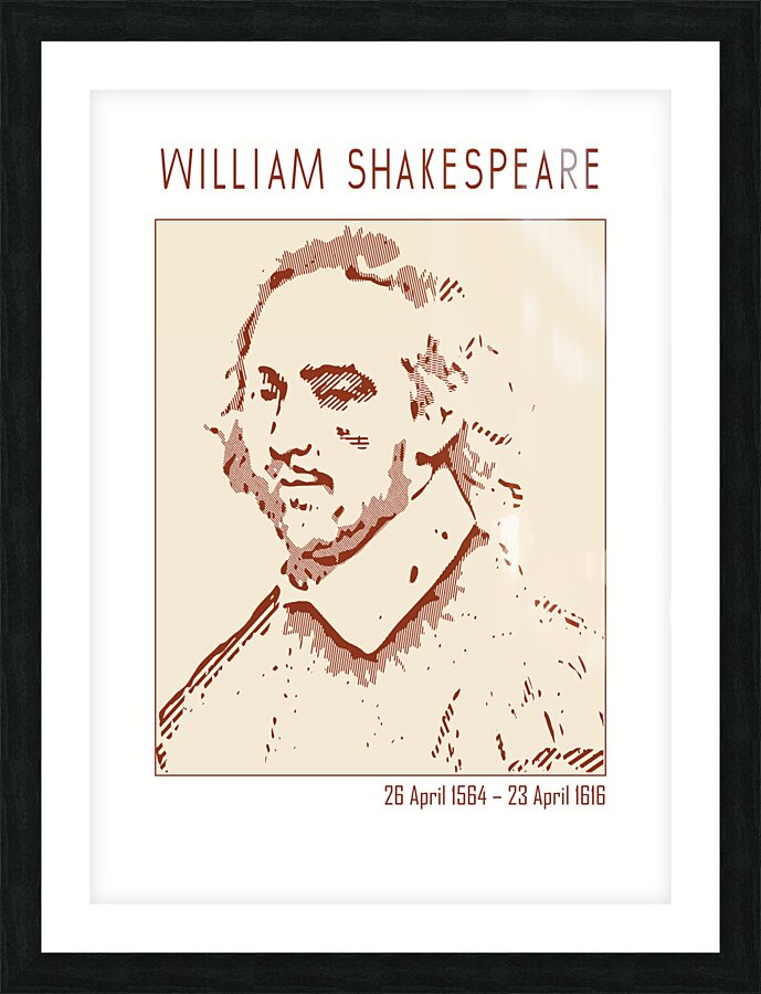 William Shakespeare   Picture Frame print
