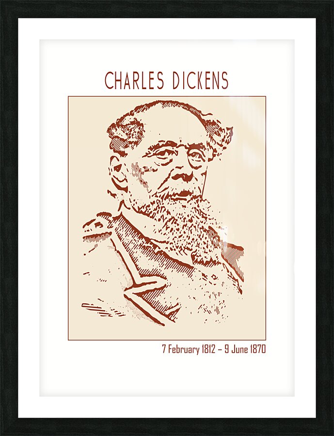 Charles Dickens   Picture Frame print