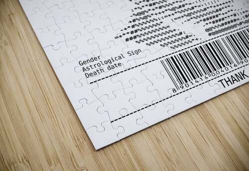 Receipt Art – Frank Sinatra Doa Project puzzle