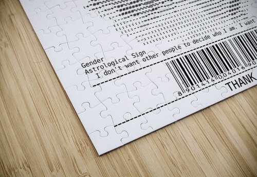 Receipt Art – Emma Watson Doa Project puzzle