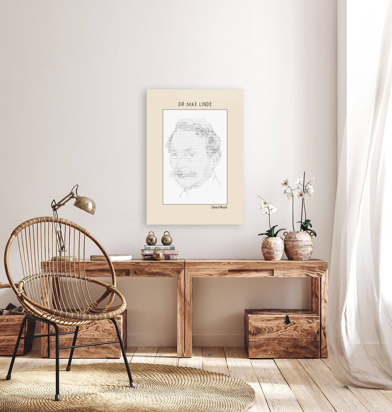 Dr Max Linde – Edvard Munch Ascii art by Doa Project Wall Art