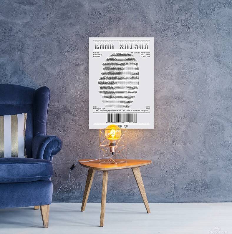 Receipt Art – Emma Watson Reproduction