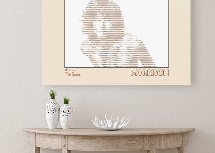 Jim Morrison Member of The Doors Ascii art by Doa Project