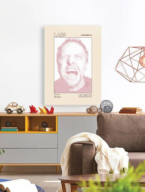 Lars Ulrich Member of Metallica Ascii art by Doa Project