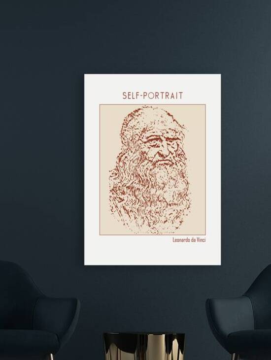 Self portrait – Leonardo da Vinci by Doa Project