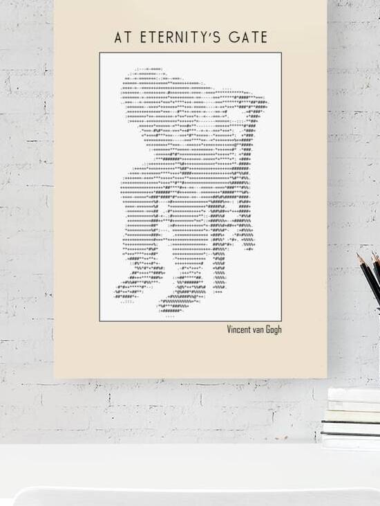 At Eternity’s Gate - Vincent van Gogh – ascii art by Doa Project