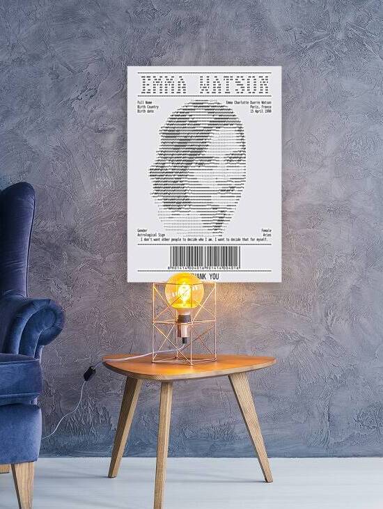 Receipt Art – Emma Watson by Doa Project