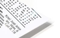 Receipt Art - Michael Jackson HD Metal print