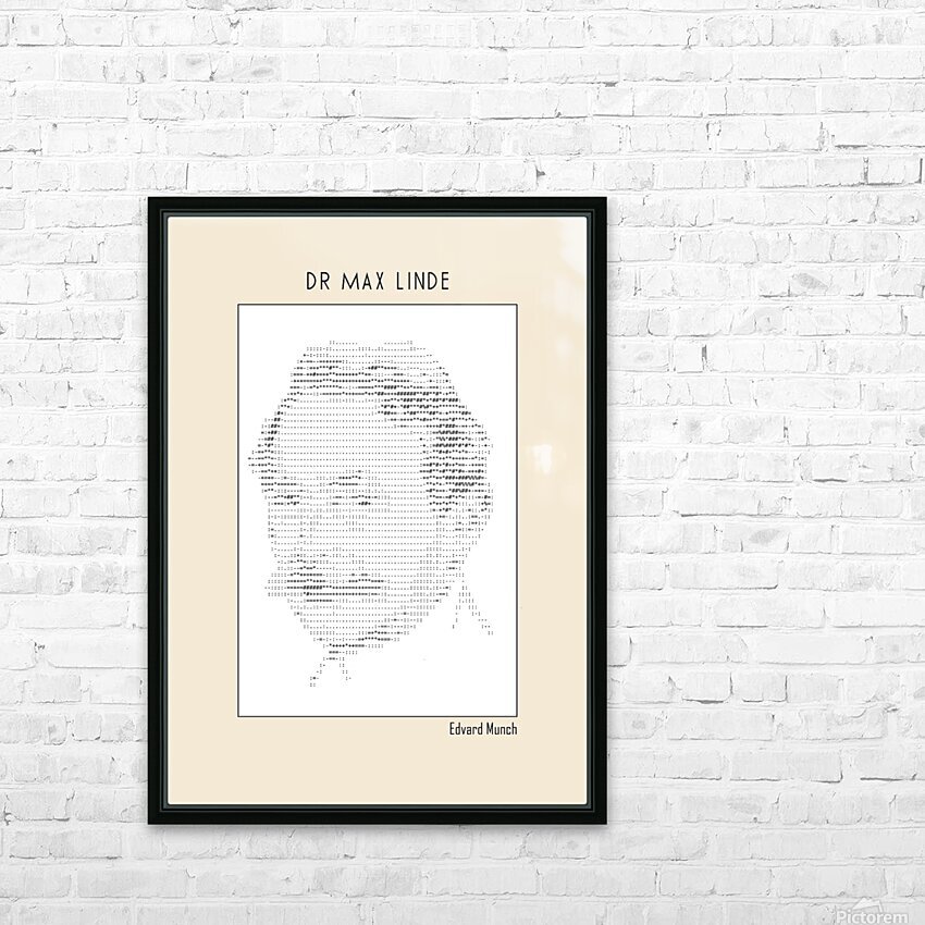 Dr Max Linde – Edvard Munch Ascii art by Doa Project Wall Art