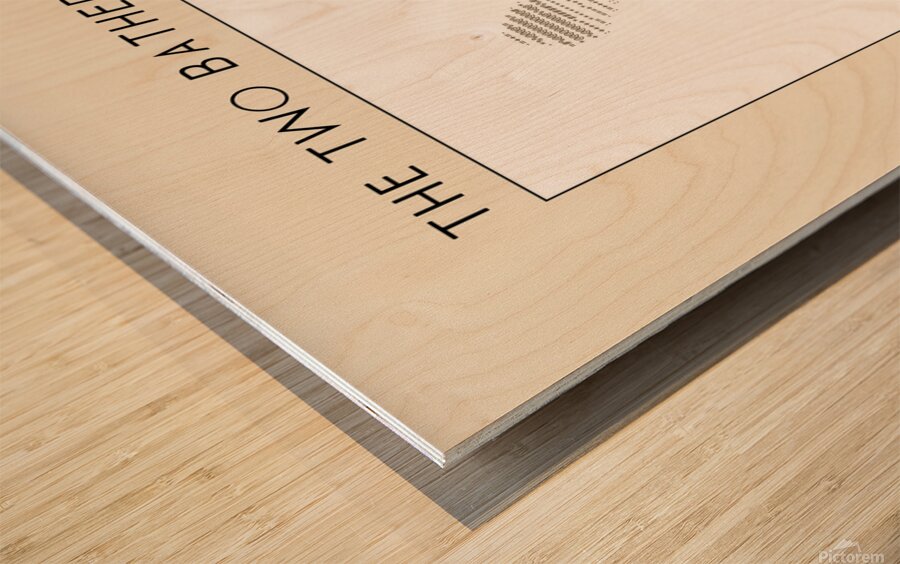 The two bathers - William-Adolphe Bouguereau 1884 – ascii art Wood print