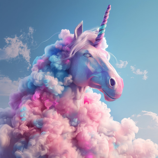 Cotton Candy Unicorn Digital Download