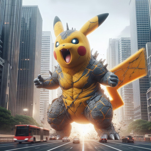Pikachu Kaiju Digital Download