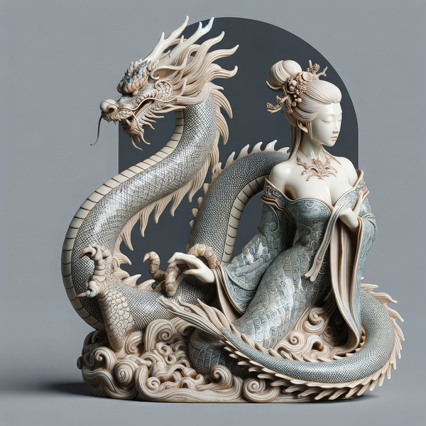 Porcelain Dragon Lady Digital Download