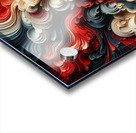 Red Abstract 3D Swirl Acrylic print