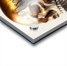 Skull Dripping Gold Acrylic print