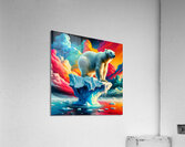 Polar Bear on Ice Acrylic Print
