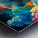 Polar Bear on Ice Metal print