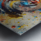 3D Paint Abstract Metal print