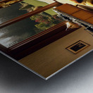 70s Black Success Metal print