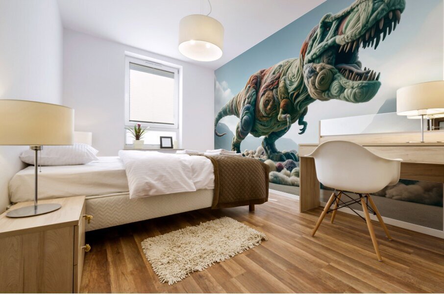 Threadosaurus Rex Mural print