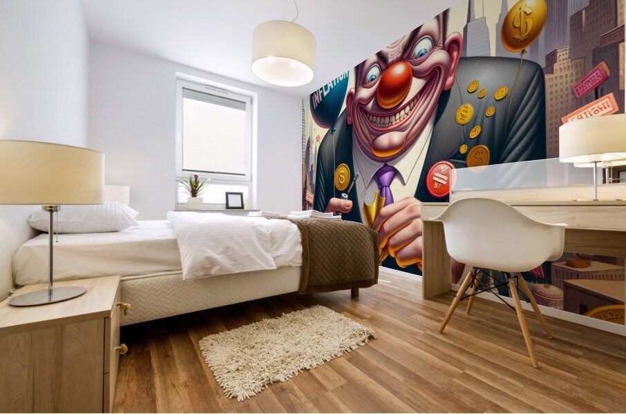 Face of Inflation Mural print