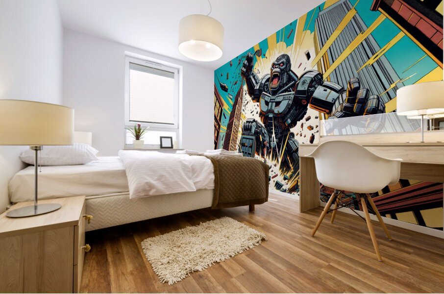 Classic Comic Ape Mural print