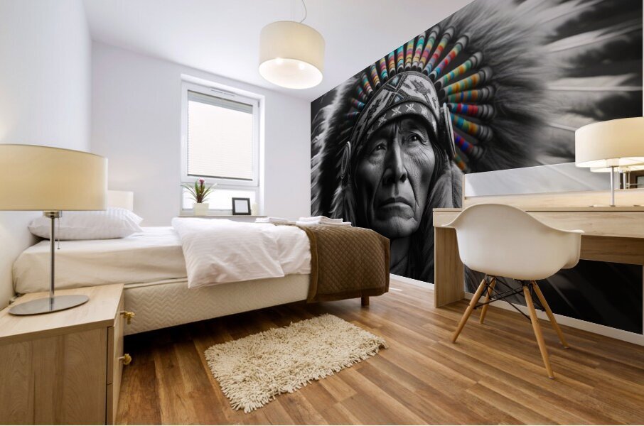 Wise Chief Mural print