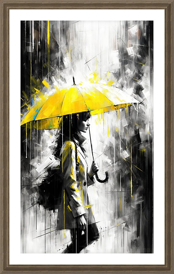 Bright Rainy Nights Picture Frame print