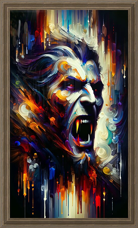 Abstract Vampire Picture Frame print