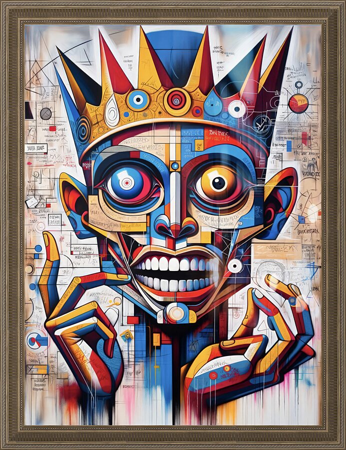 Vibrant King Picture Frame print