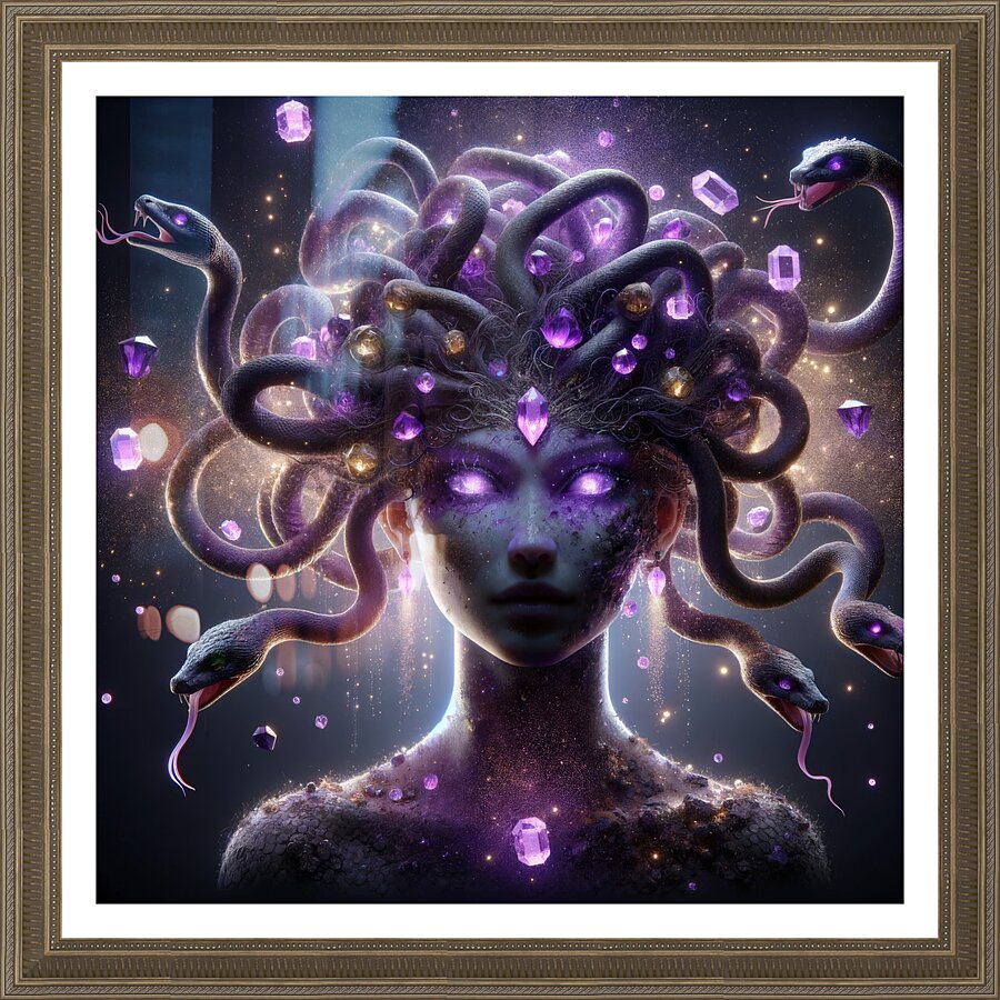 Beauty of Medusa Picture Frame print