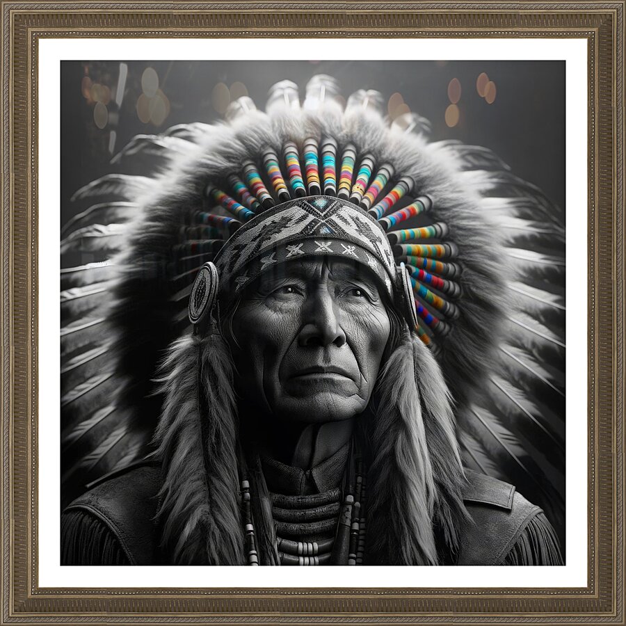 Wise Chief Picture Frame print