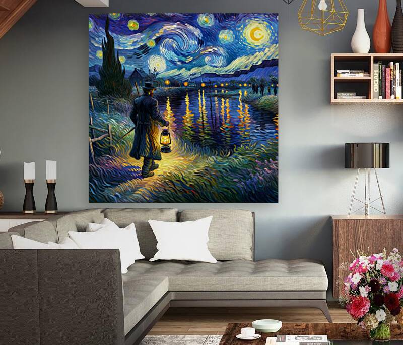 Stars by the River Reproduction