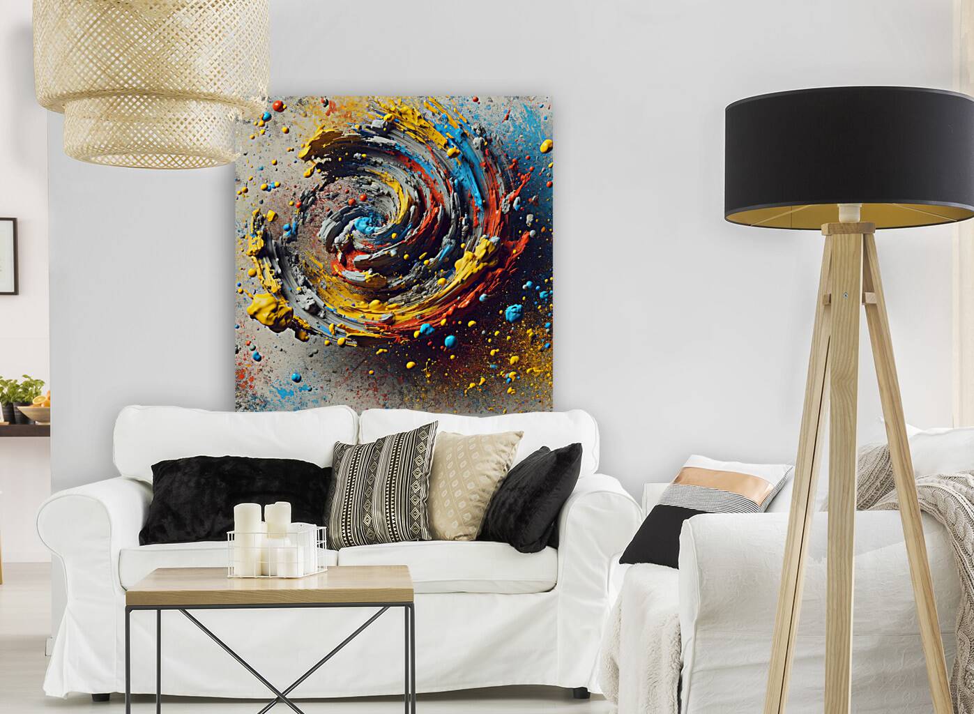 3D Paint Abstract Reproduction