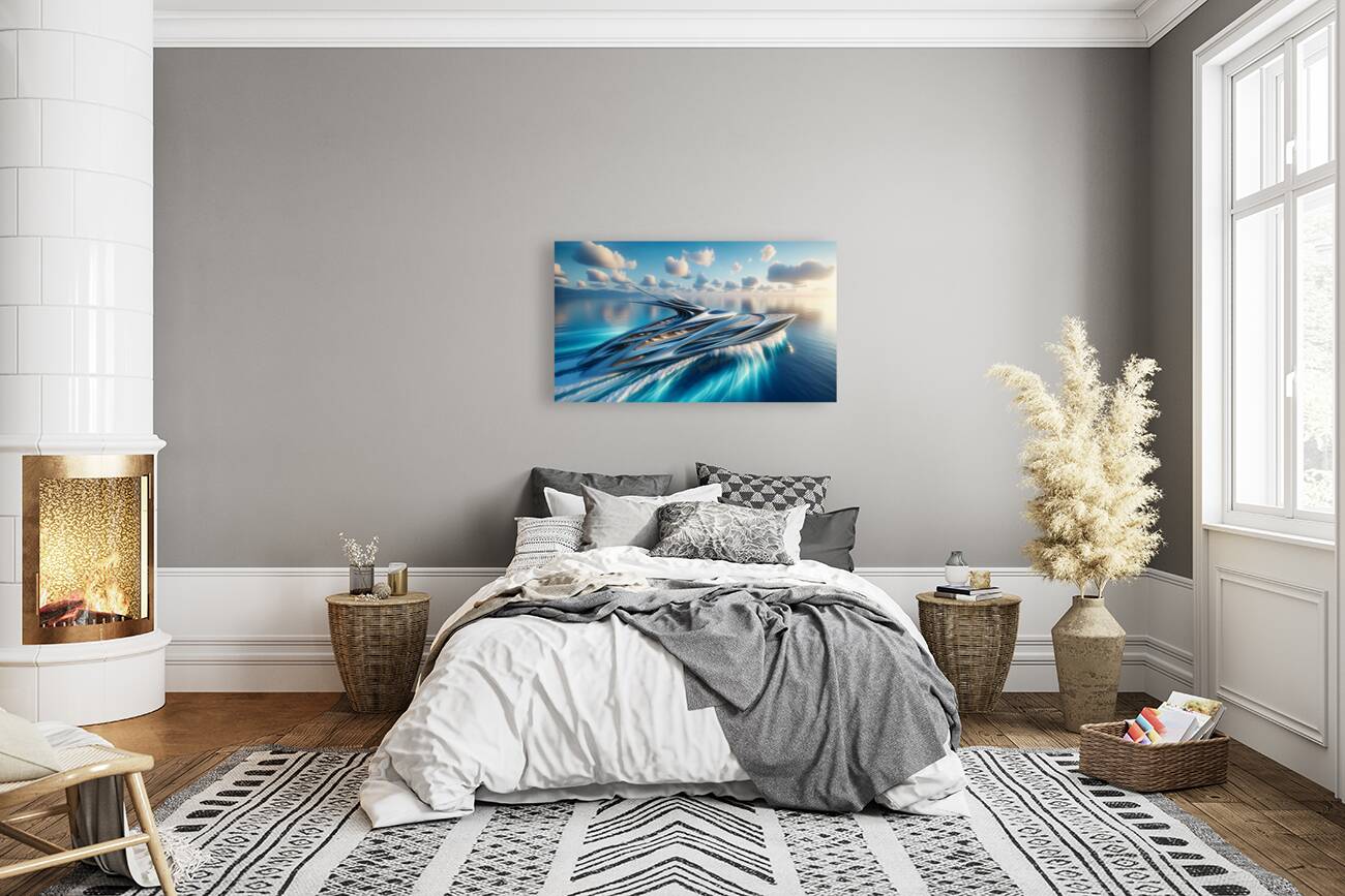 Futuristic Yacht Reproduction