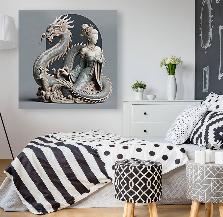 Porcelain Dragon Lady Reproduction