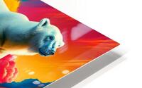 Polar Bear on Ice HD Metal print