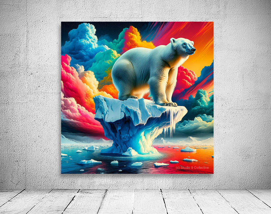 Polar Bear on Ice Wall Preview