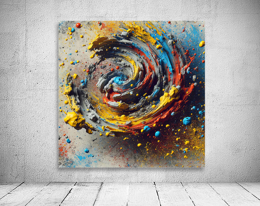 3D Paint Abstract Wall Preview