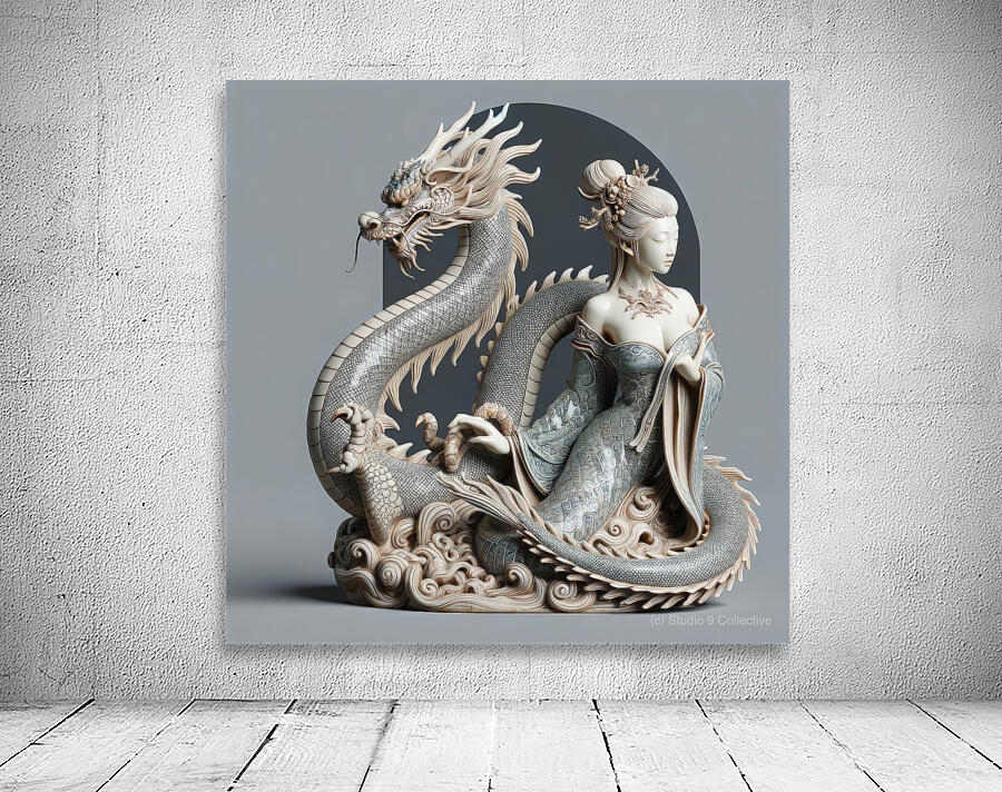 Porcelain Dragon Lady Wall Preview