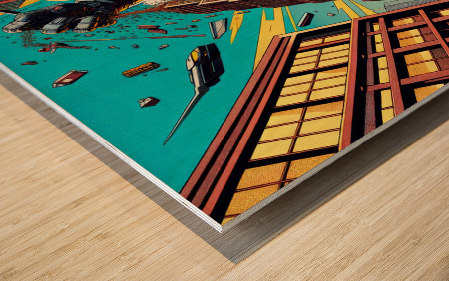 Classic Comic Ape Wood print