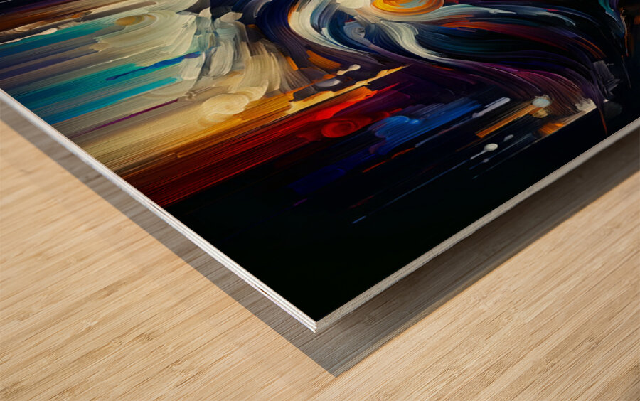 Abstract Vampire Wood print