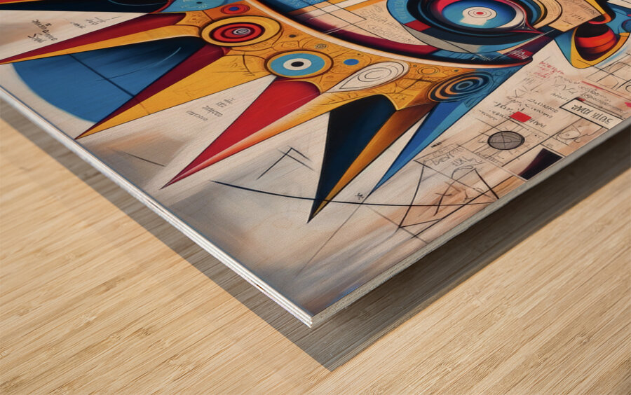 Vibrant King Wood print