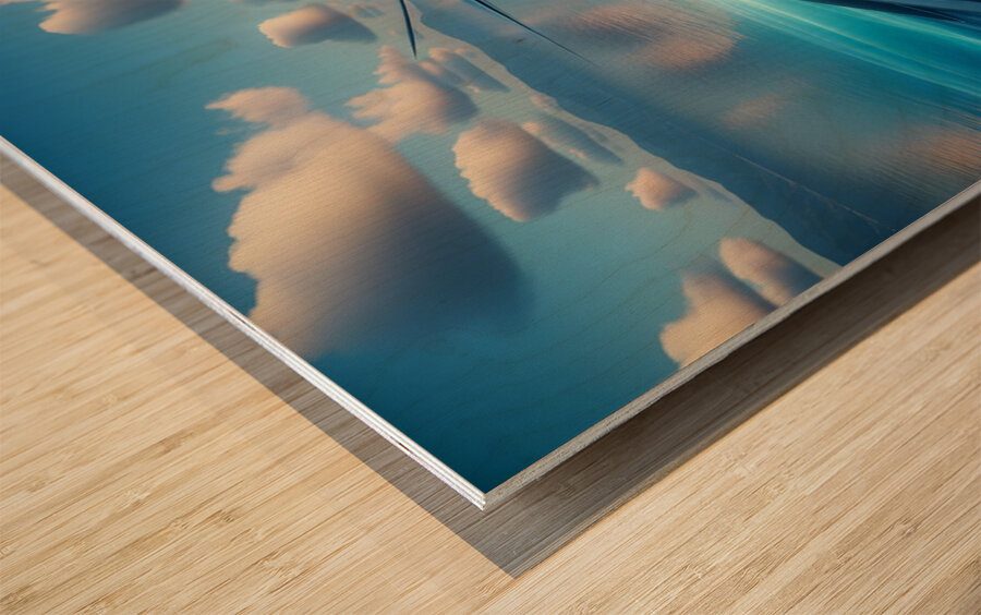 Futuristic Yacht Wood print