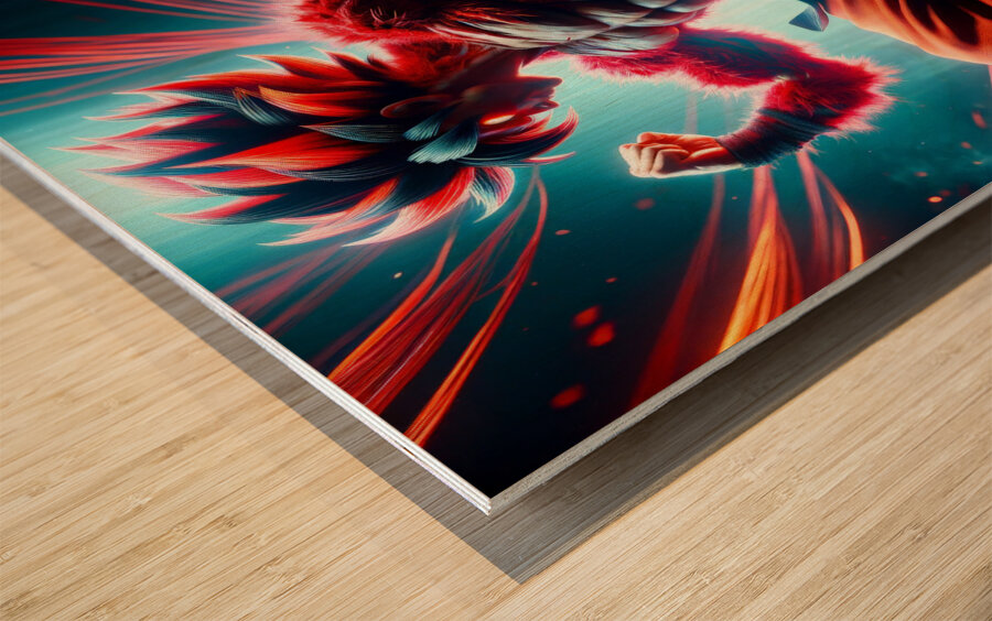 Goku GT Wood print
