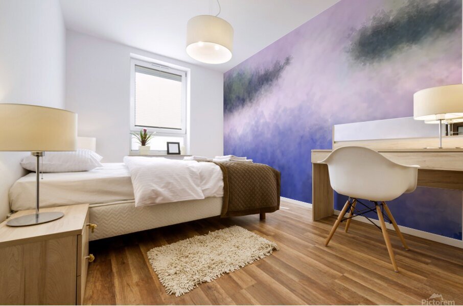 breaking wave Mural print