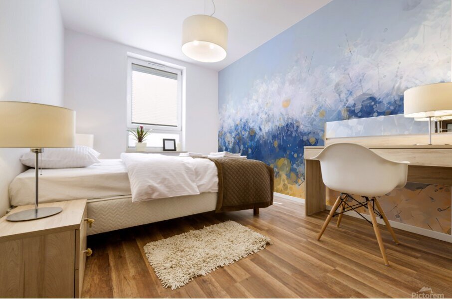 wave Mural print