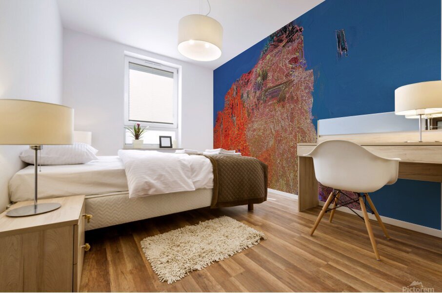 rock fall Mural print