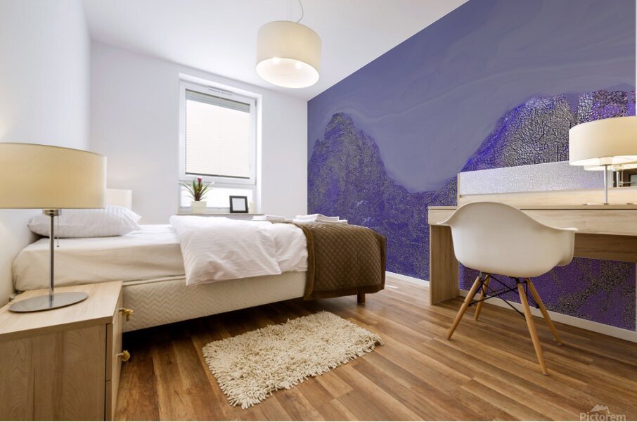 wind over the mountains Mural print
