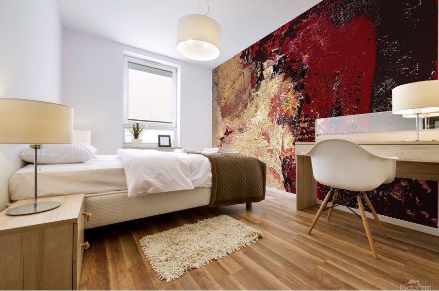 on fire Mural print